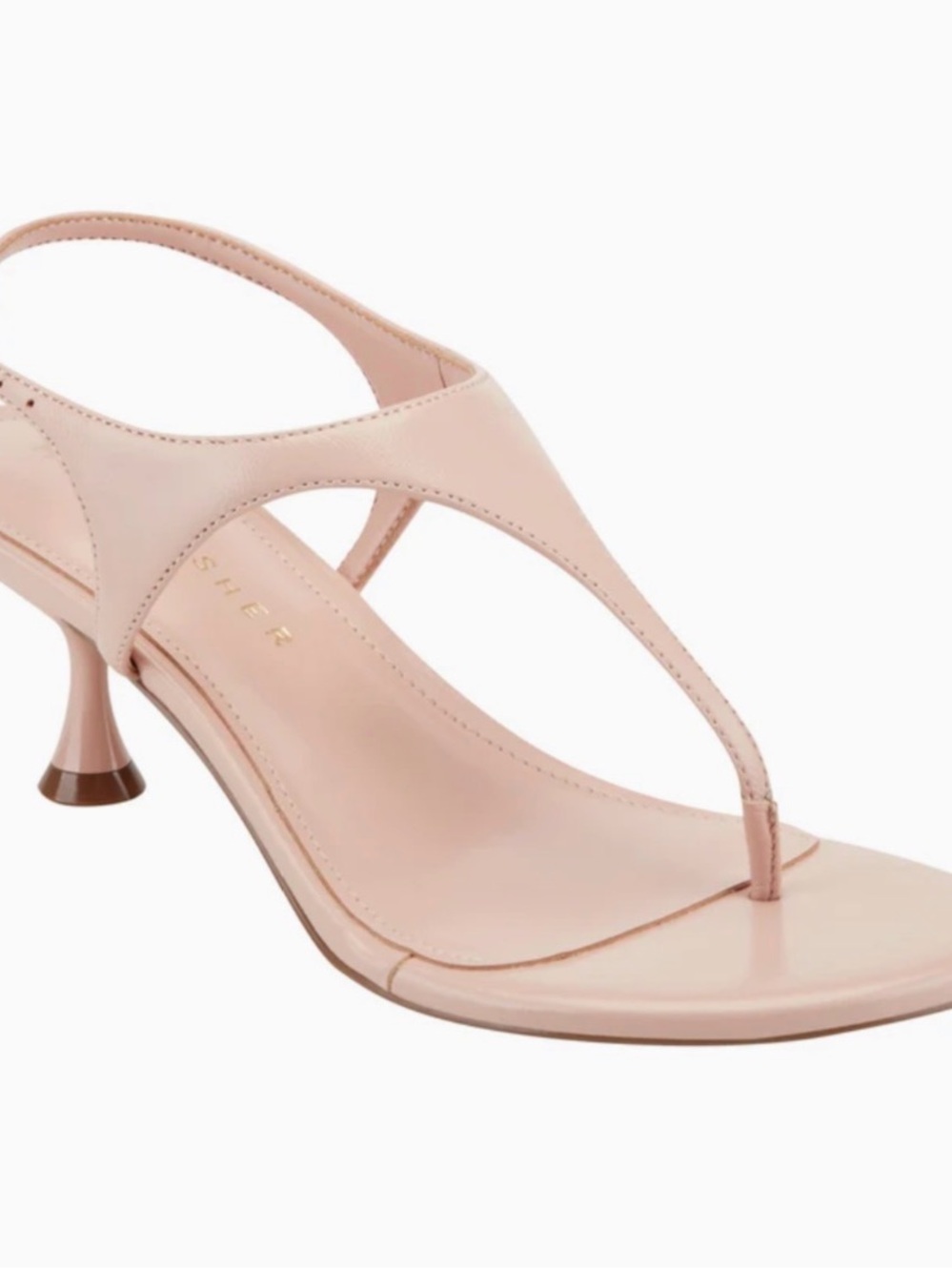 Pelysa Leather Heeled Thong Sandal